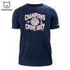 Montreal Alouettes 2023 Champions Grey Cup Nike Logo Black Design 3D T-Shirt