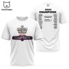 Montreal Alouettes Canada Football League Champions Blue Design 3D T-Shirt