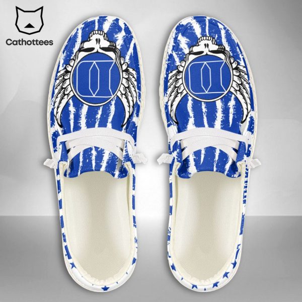 NEW NCAA Duke Blue Devils Custom Name Hey Dude Shoes