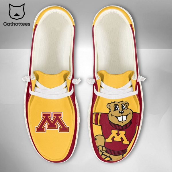 NEW NCAA Minnesota Golden Gophers Custom Name Hey Dude Shoes