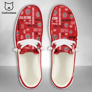 NEW NCAA Ohio State Buckeyes Custom Name Hey Dude Shoes