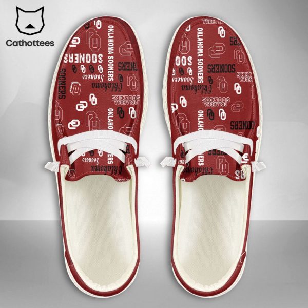 NEW NCAA Oklahoma Sooners Custom Name Hey Dude Shoes