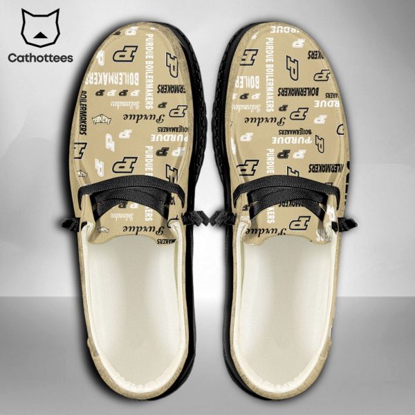 NEW NCAA Purdue Boilermakers Custom Name Hey Dude Shoes