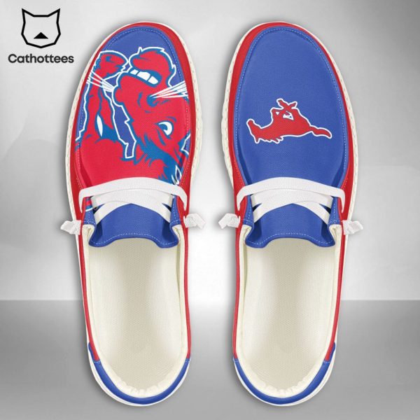 NEW NCAA SMU Mustangs Custom Name Hey Dude Shoes