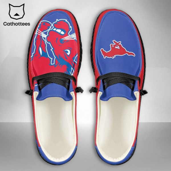 NEW NCAA SMU Mustangs Custom Name Hey Dude Shoes