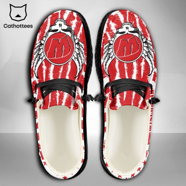 NEW NCAA Wisconsin Badgers Custom Name Hey Dude Shoes