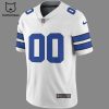 Dallas Cowboys White NFL Nike Logo Design Baseball Jersey