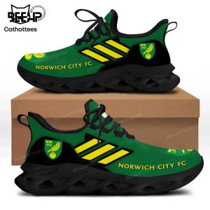 Norwich City FC Full Green Yellow Trim Design Max Soul Shoes