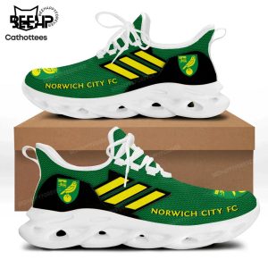 Norwich City FC Full Green Yellow Trim Design Max Soul Shoes