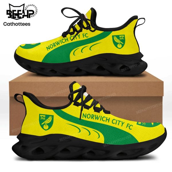 Norwich City FC Full Yellow Green Design Max Soul Shoes