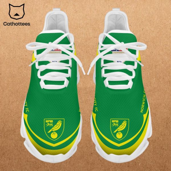 Norwich City FC Green Yellow Design Max Soul Shoes