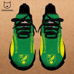 Norwich City FC Green Yellow Trim Design Max Soul Shoes