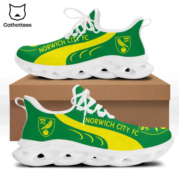 Norwich City FC Green Yellow Trim Design Max Soul Shoes