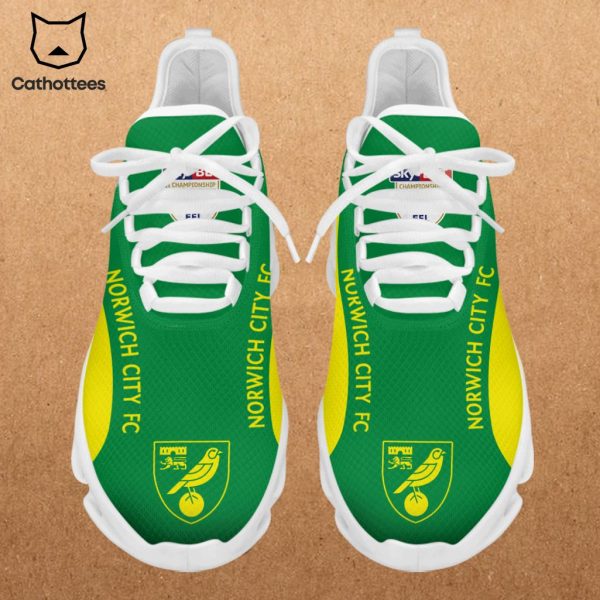 Norwich City FC Green Yellow Trim Design Max Soul Shoes