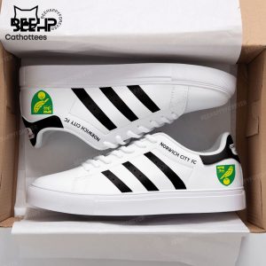 Norwich City FC White Black Trim Design Stan Smith