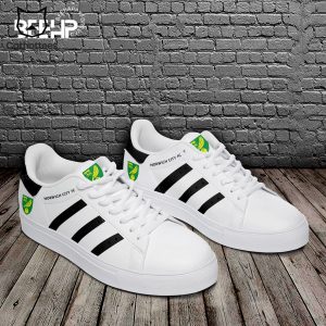 Norwich City FC White Black Trim Design Stan Smith