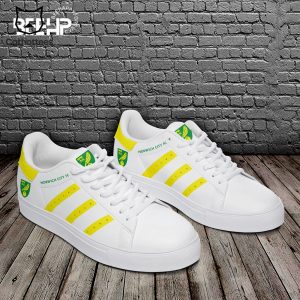 Norwich City FC White Yellow Trim Design Stan Smith