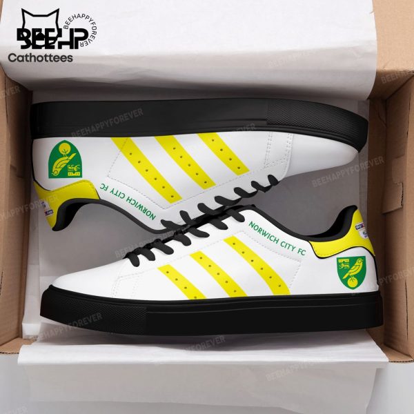 Norwich City FC White Yellow Trim Design Stan Smith