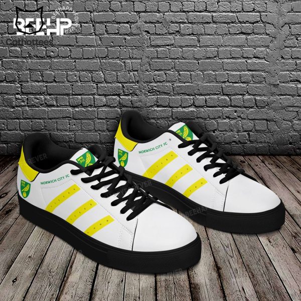 Norwich City FC White Yellow Trim Design Stan Smith