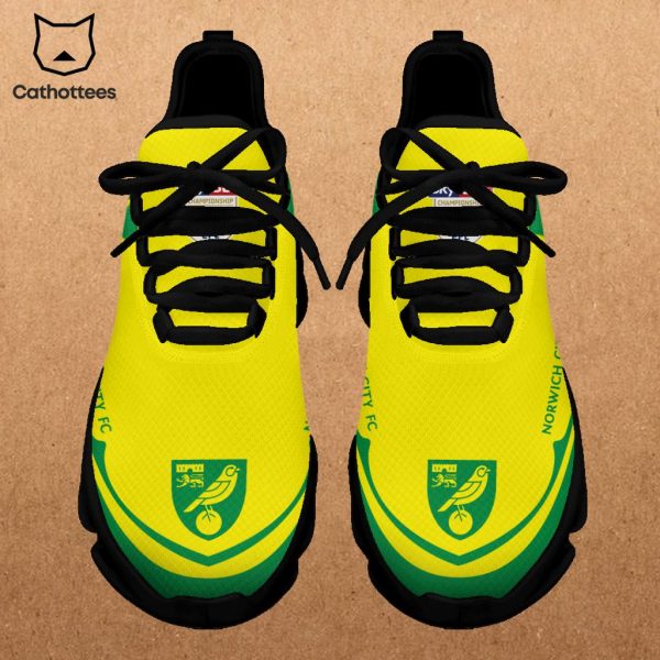 Norwich City FC  Yellow Green Design Max Soul Shoes