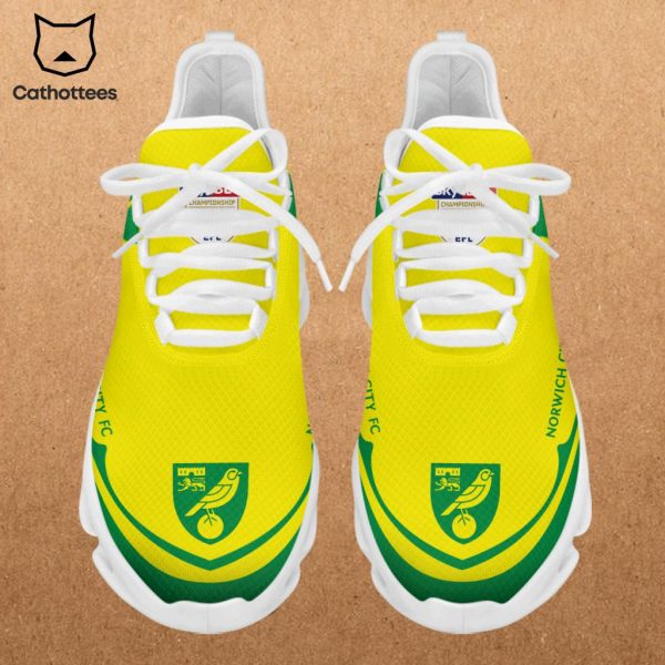 Norwich City FC  Yellow Green Design Max Soul Shoes