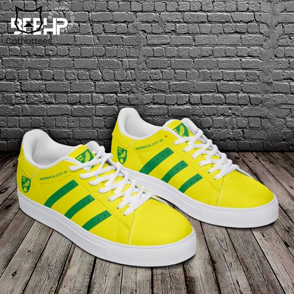 Norwich City FC Yellow Green Trim Design Stan Smith