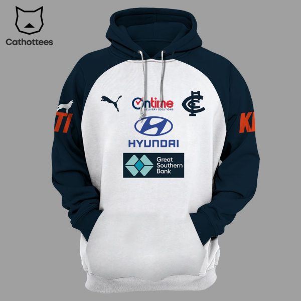 Ontime Hyundai Carlton Blues FC Blue White Design 3D Hoodie