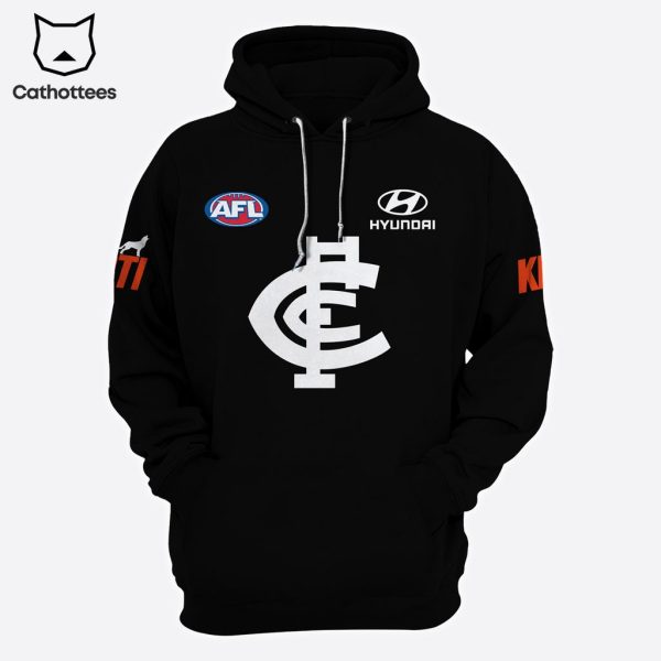 Personalized AFL Hyundai Black Great Southern Bank Black Design 3D Hoodie