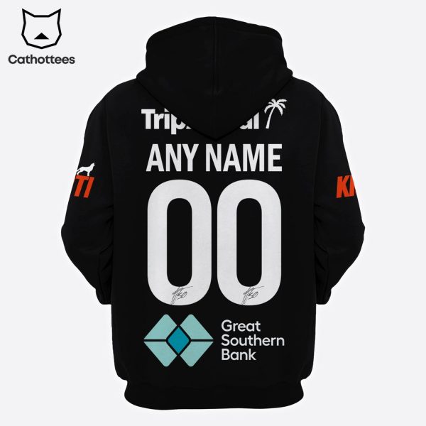 Personalized AFL Hyundai Black Great Southern Bank Black Design 3D Hoodie