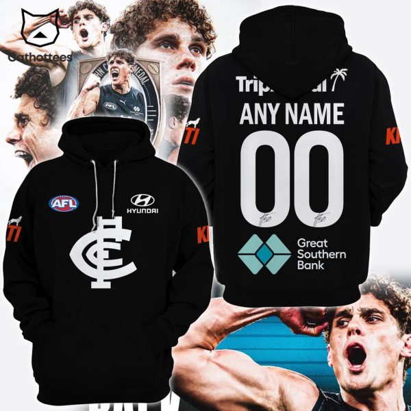 Personalized AFL Hyundai Black Great Southern Bank Black Design 3D Hoodie