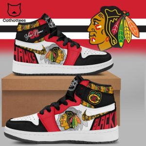 Personalized Chicago Blackhawks Nike Logo Design Air Jordan 1 High Top