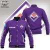 Personalized Fiorentina Logo Purple Design Baseball Jacket