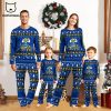 Personalized Los Angeles Chargers Pajamas Grinch Christmas And Sport Team Blue Mascot Design Pajamas Set Family