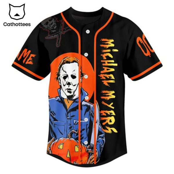 Personalized Michael Myers Came In Like A Wrecking Ball Design Baseball Jersey