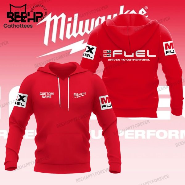 Personalized Milwaukee Fuel Red Design 3D Hoodie