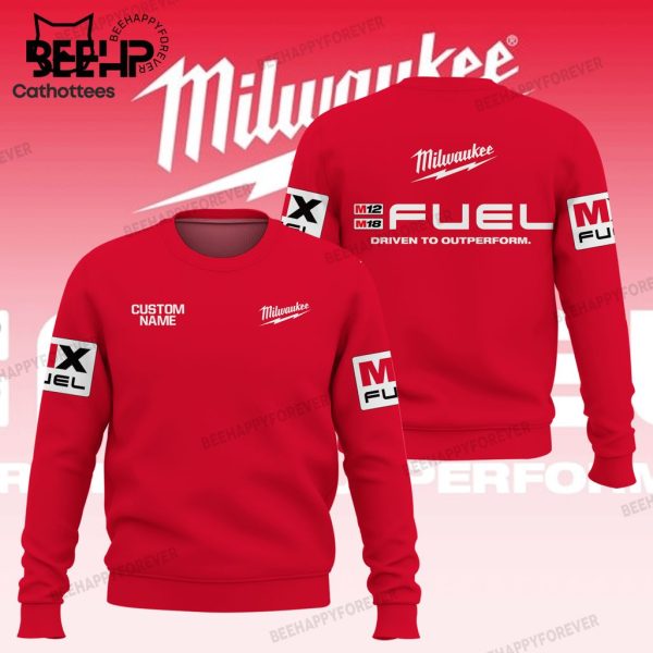 Personalized Milwaukee Fuel Red Design 3D Hoodie