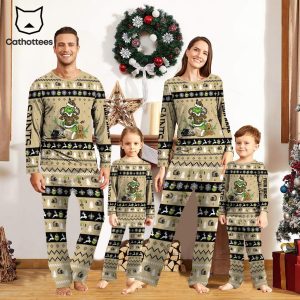 Personalized New Orleans Saints Pajamas Grinch Christmas And Sport Team Mascot Design Pajamas Set Family