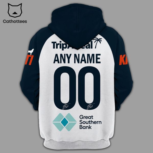 Personalized Ontime Hyundai AFL Carlton Blues Charlie Curnow White Blue Design 3D Hoodie