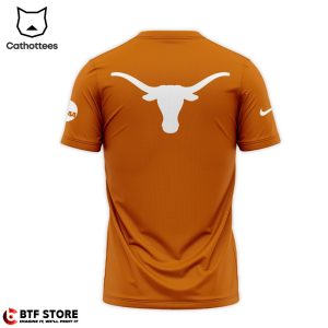 Personalized Texas Longhorns Mascot Orange Nike Logo Design 3D T-Shirt