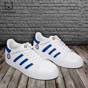 Personalized Texas Rangers White Blue Trim Design Stan Smith