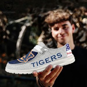 PREMIUM NCAA Auburn Tigers Custom Name Hey Dude Shoes