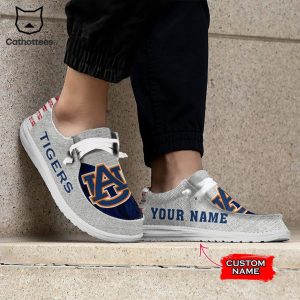 PREMIUM NCAA Auburn Tigers Custom Name Hey Dude Shoes
