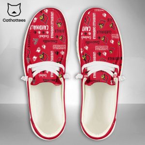 PREMIUM NCAA Louisville Cardinals Custom Name Hey Dude Shoes Luxury Brand