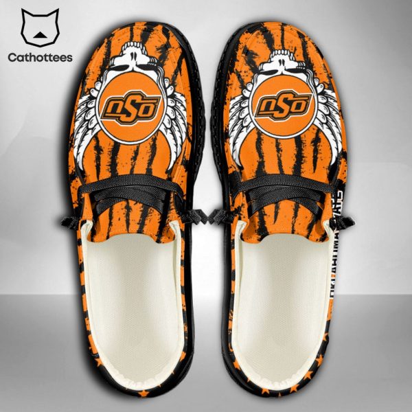 PREMIUM NCAA Oklahoma State Cowboys Custom Name Hey Dude Shoes