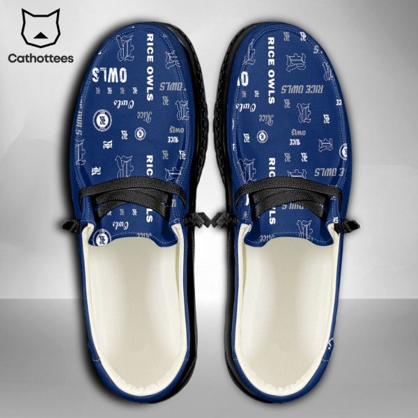 PREMIUM NCAA Rice Owls Custom Name Hey Dude Shoes