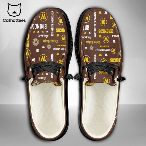 PREMIUM NCAA Western Michigan Broncos Custom Name Hey Dude Shoes