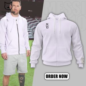 Rainforest Lionel Messi 10 White Design 3D Hoodie