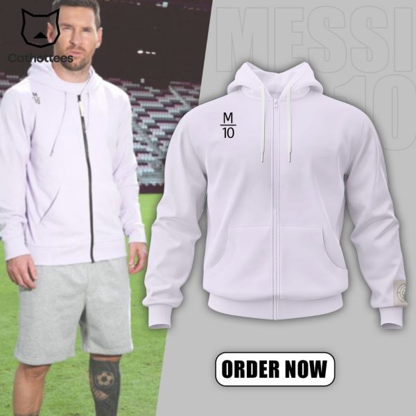 Rainforest Lionel Messi 10 White Design 3D Hoodie