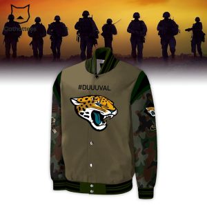 Salute To Service For Veterans Day Jacksonville Jaguars Football NFL Nike Logo Design Baseball Jacket