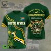 South African Rugby World Champions Springboks 2023 Green Design 3D T-Shirt